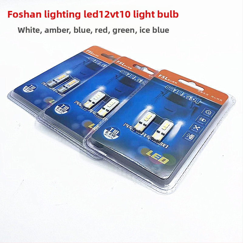 LED T10 automobilska svjetiljka za broj i čitanje, 12V, 0.6W, amber/white/blue