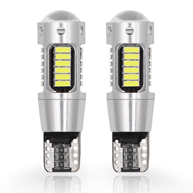 T10 LED lámpa autókhoz, 30SMD 3014, alumínium ház, 12V, élettartam 60000 óra