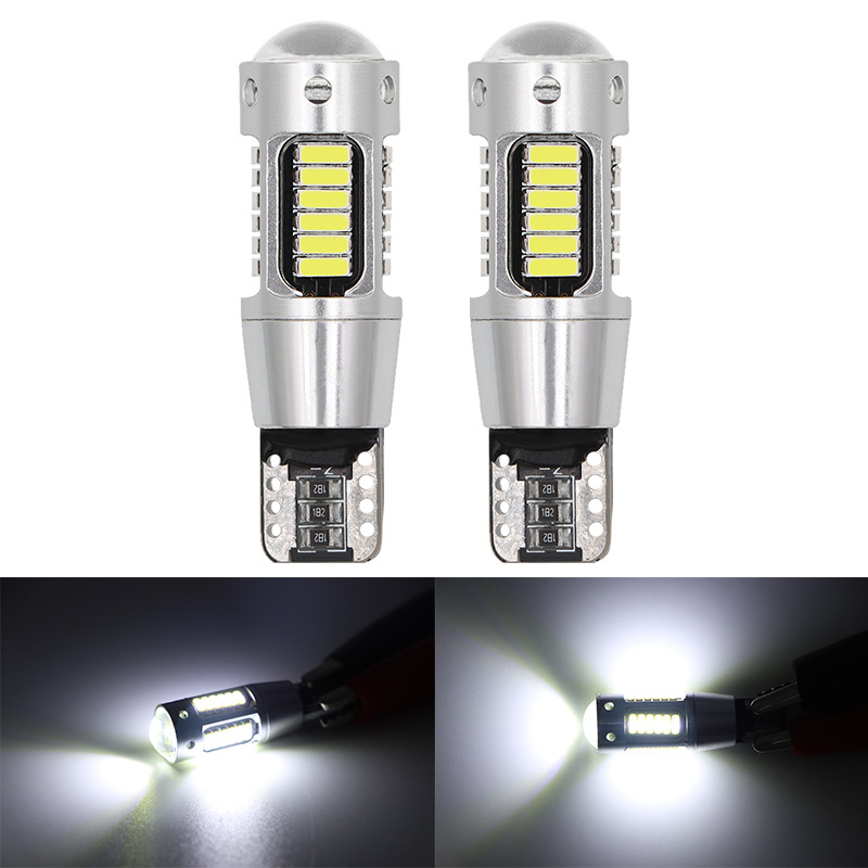 T10 LED lámpa autókhoz, 30SMD 3014, alumínium ház, 12V, élettartam 60000 óra