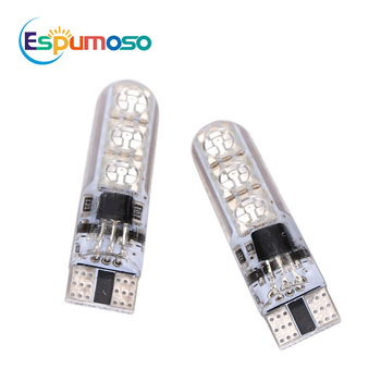 Auto LED malo svjetlo T10 RGB 5050 6SMD – višebojno, ultra sjajno blještanje i svjetlo za registarsku ploču, silikonsko