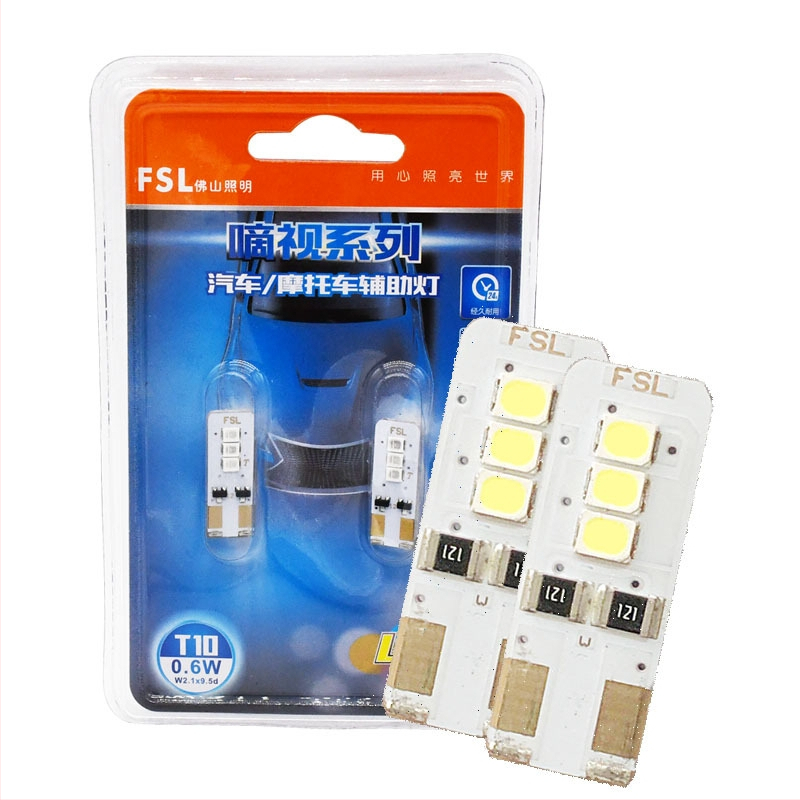 T10 LED autóvilágítás - 12V, többfunkciós: pozíciófény, rendszámtábla világítás, olvasólámpa, profil világítás — kompatibilis a T10 LED-del