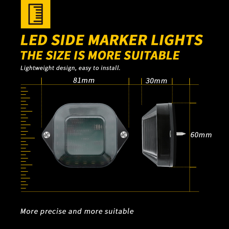 LED bljeskalna lampica za upozorenje Md-f24, 24-LED, 12-24V, 3W, ABS