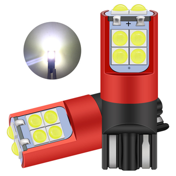 Universális rendszámlámpa 12-24V, LED T10, 2.4W, 3030 LED, 6500K, 50 000 óra