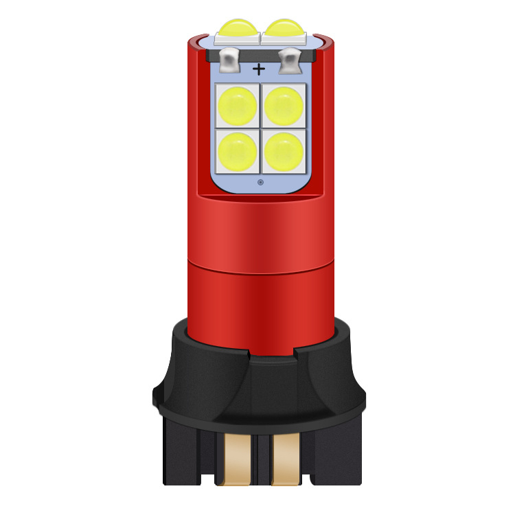 Universális rendszámlámpa 12-24V, LED T10, 2.4W, 3030 LED, 6500K, 50 000 óra