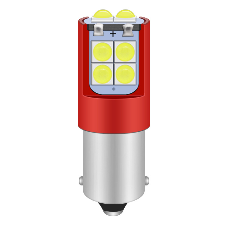 Universális rendszámlámpa 12-24V, LED T10, 2.4W, 3030 LED, 6500K, 50 000 óra
