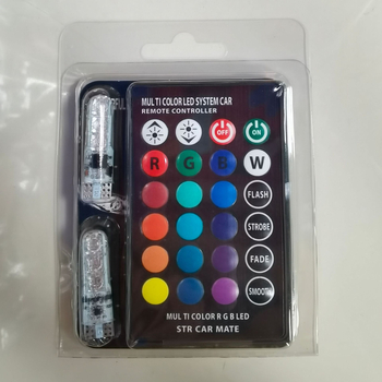 Automobilska LED svjetla za širinski indikator i svjetlo za registarsku pločicu, T10 5050 6SMD, daljinsko upravljanje, PCB ploča, 12V