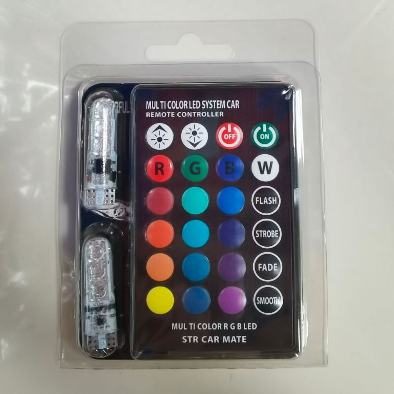 Automobilska LED svjetla za širinski indikator i svjetlo za registarsku pločicu, T10 5050 6SMD, daljinsko upravljanje, PCB ploča, 12V