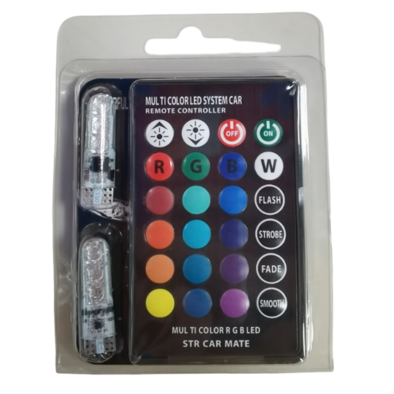 Automobilska LED svjetla za širinski indikator i svjetlo za registarsku pločicu, T10 5050 6SMD, daljinsko upravljanje, PCB ploča, 12V