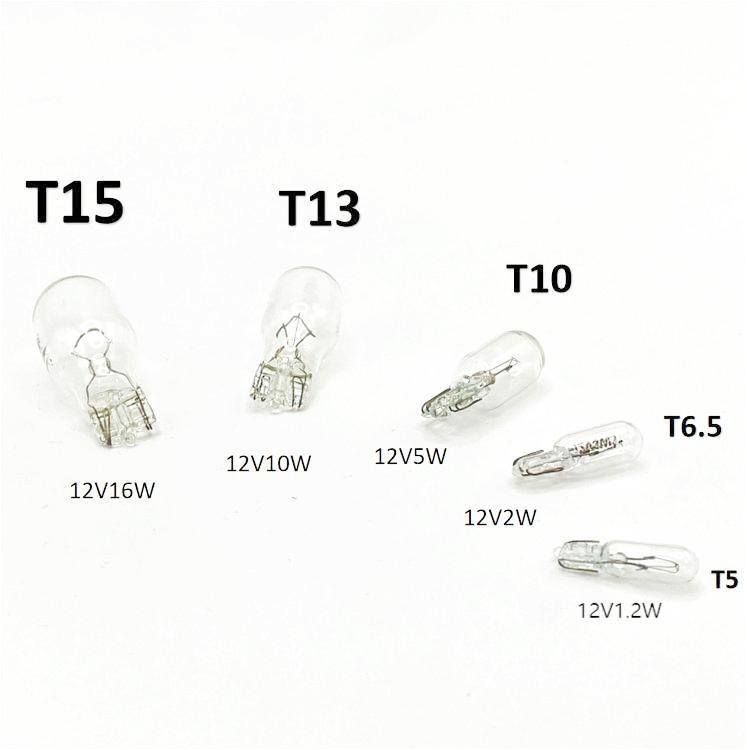 Autó műszerfal lámpa | Modell: T5/T6.5/T10/T13/T15 | 12V | 10W | Anyag: környezetbarát üveg