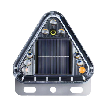 Solarsko upozoravajuće svjetlo za kamione, trokutasto LED stražnje svjetlo, bez kabeliranja, ABS kućište, 0.2W, 1.2V, 1.2A