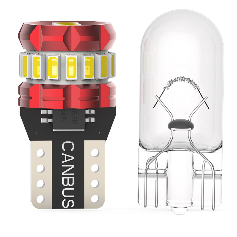 T10 LED világítás rendszám és olvasólámpa számára, 12V, 18SMD 3014, 6500K, 2.1W