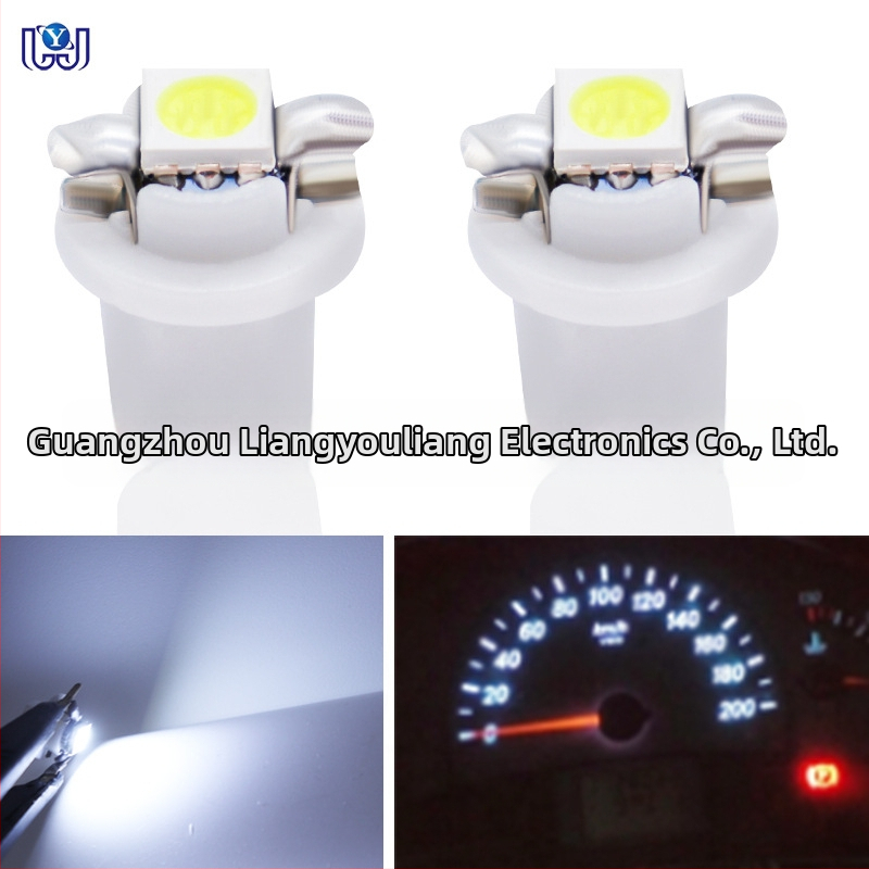 Automobiļa instrumentu apgaisojums B8.5 1SMD, 12V, LED 5050, 6000K