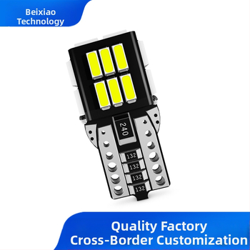 T10 LED automobilių šviesa su 4014 SMD, 12V DC, 2.4W, Canbus, Plotis/Skaitymas/Registracijos numerio apšvietimas