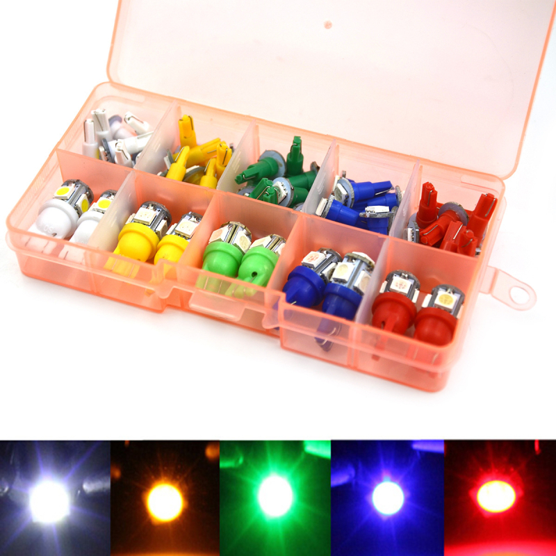 Autó műszerfal világítás, modell T5/T10 SMD5050/1210SMD, LED, 12V, 5000K