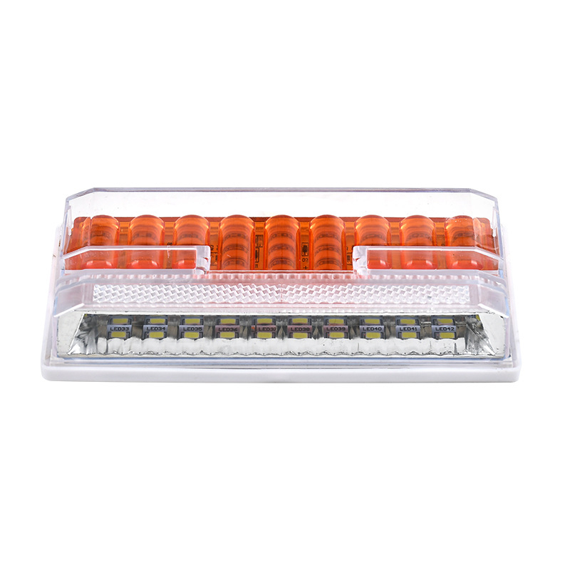 Lumina laterală LED în formă de I pentru camioane și vehicule industriale, 24V, caroserie din plastic, cu șuruburi, model 233262