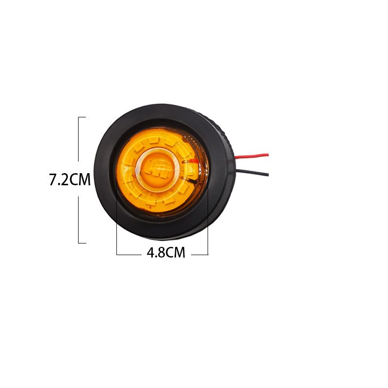 Lumină laterală LED circulară pentru camioane și furgonete, 12-24V, IP68, 6W, 6000lm, model SL-214