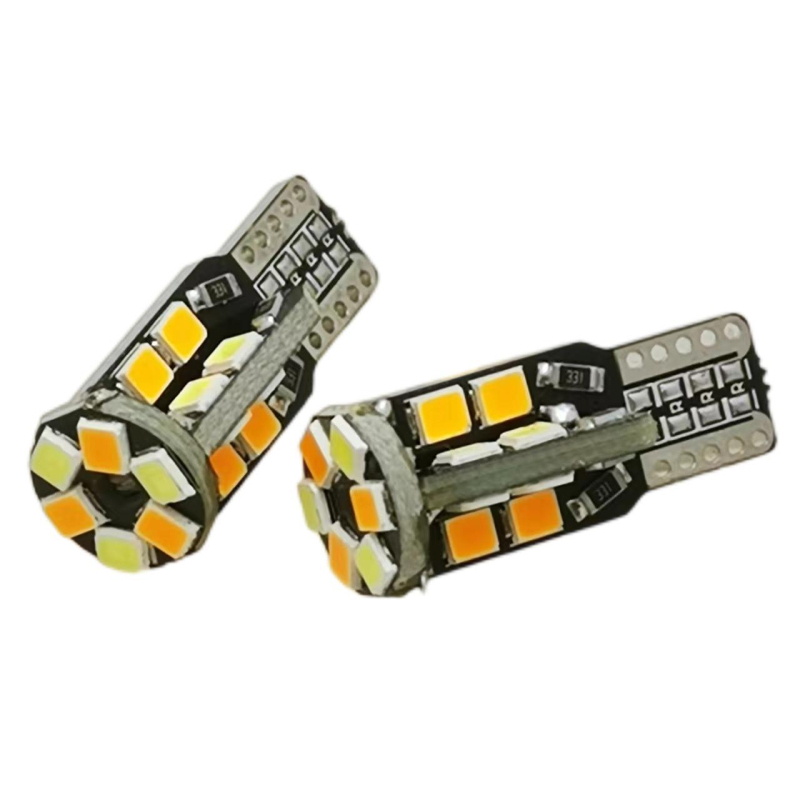 FULASH Auto LED dvobojno svjetlo T10 2835 22SMD, CAN dekodiranje, osvijetljenje registarske pločice, svjetlo na vratima i stražnje svjetlo