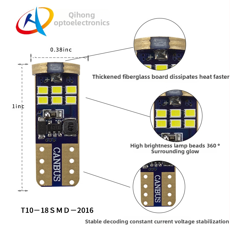 T10/W5W LED auto indikator širine - 10-30V, 2W, 186LM