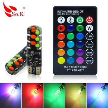 So.K RGB unutarnje svjetlo za čitanje u automobilu s daljinskim upravljačem i dodirnim senzorom, magnetsko LED COB stropno osvjetljenje, 12V, 1.5W, 6000K, IP67, model T10