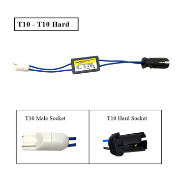 LED figyelmeztetés-kikapcsoló dekóder T10 W5W jelzőfényekhez, C41/C42 dekóderrel, német autókhoz