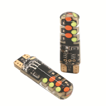 Lampa LED T10 RGB COB pentru semnalizare lățime, control wireless (12V, 6W, 500lm, COB, 6500K)