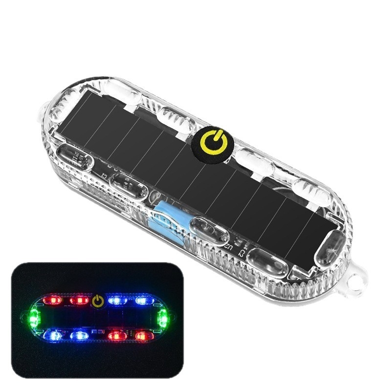 Blink LED stražnja svjetla za motocikle i električna vozila, bez kabeliranja, solarno napajanje, indikator širine, noćno sprječavanje sudara
