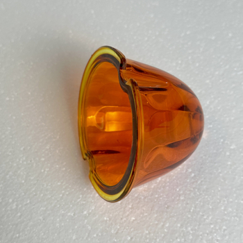 Stikla lampas vāciņš automašīnai, melones formas, apaļš stikla vāciņš LED signālam kravas automašīnai — modelis 85MM, materiāls stikls, biezums 2,5