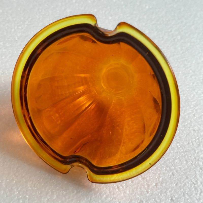 Stikla lampas vāciņš automašīnai, melones formas, apaļš stikla vāciņš LED signālam kravas automašīnai — modelis 85MM, materiāls stikls, biezums 2,5