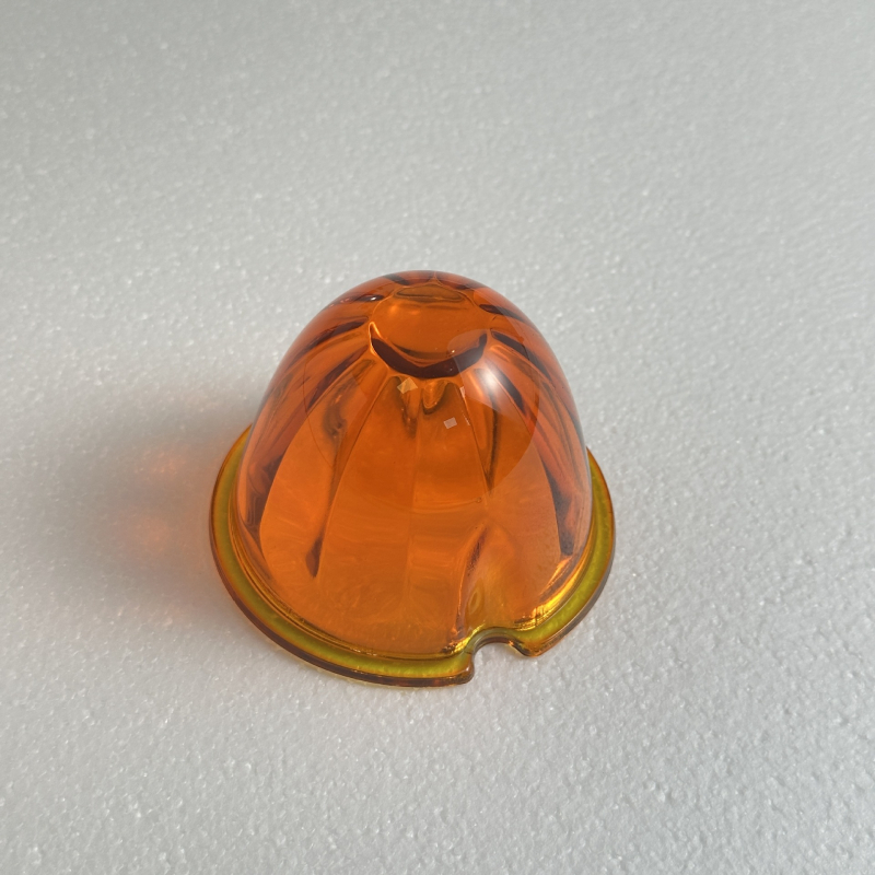 Stikla lampas vāciņš automašīnai, melones formas, apaļš stikla vāciņš LED signālam kravas automašīnai — modelis 85MM, materiāls stikls, biezums 2,5