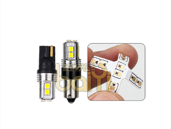 Automobilska LED žarulja BA9S 2835, 10SMD, tankoslojna pločica – široinski indikator, svjetlo za čitanje, svjetlo na krovu
