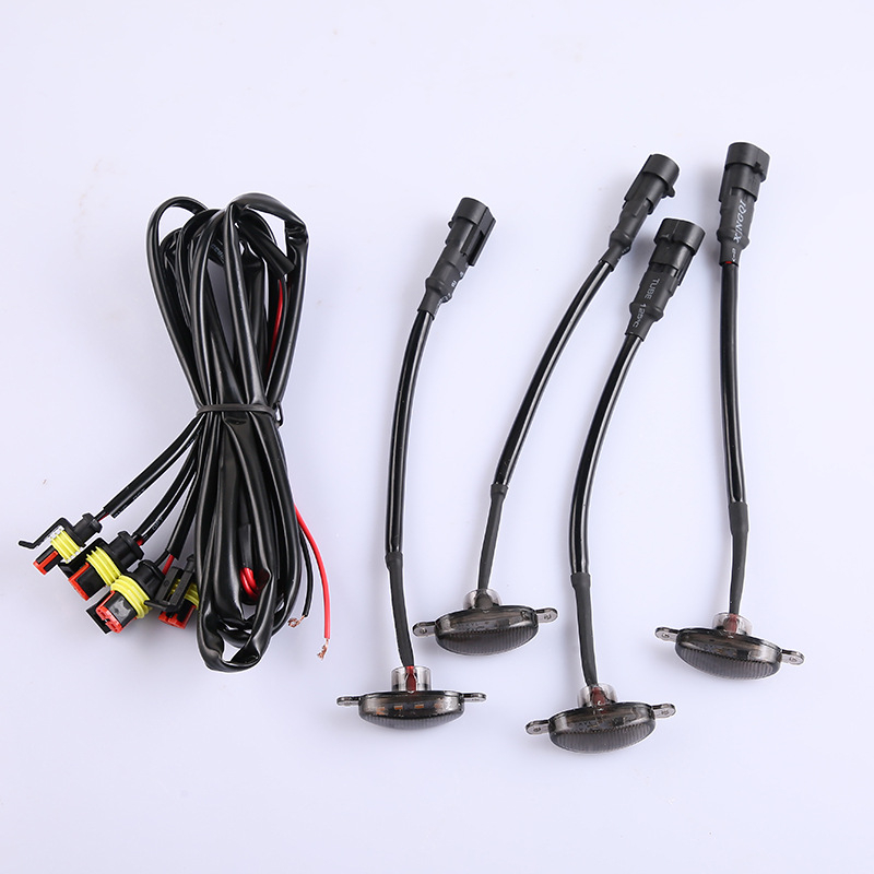 LED dnevna svjetla za automobilsku rešetku, dekorativni retrofit, 12V, 8W, 8000K