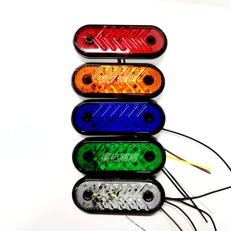 LED bočno svjetlo za teška vozila i automobile, model Flashing cable side light, snaga 6W, napon 12–24V, svjetlosni tok 250LM