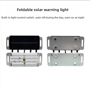 LED galinis žibintas automobiliui su saulės energija, ABS korpusas, sulenkiami saulės žibintai, universalus suderinamumas