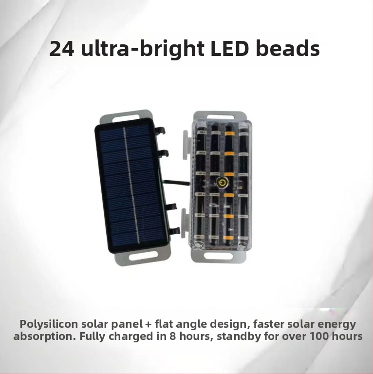 LED galinis žibintas automobiliui su saulės energija, ABS korpusas, sulenkiami saulės žibintai, universalus suderinamumas