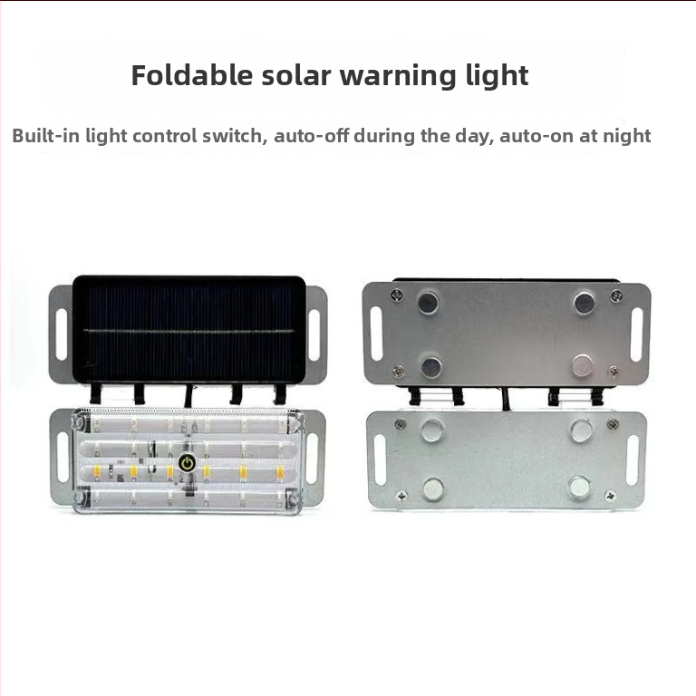 LED galinis žibintas automobiliui su saulės energija, ABS korpusas, sulenkiami saulės žibintai, universalus suderinamumas