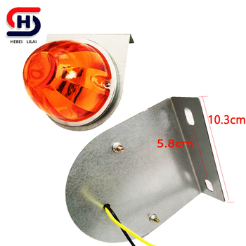 Lumina Watermelon pentru camion – LED semnalizare laterală pentru camioane, 10–30V DC, IP67, 1W, 9.4×7.6 cm, inel din oțel inoxidabil