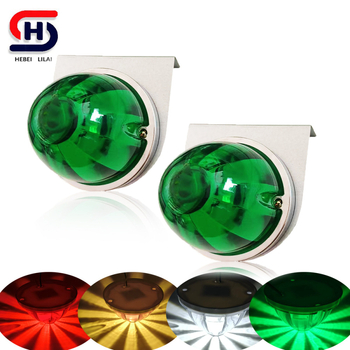 Lumina Watermelon pentru camion – LED semnalizare laterală pentru camioane, 10–30V DC, IP67, 1W, 9.4×7.6 cm, inel din oțel inoxidabil