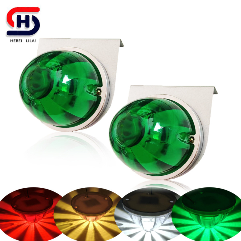 Lumina Watermelon pentru camion – LED semnalizare laterală pentru camioane, 10–30V DC, IP67, 1W, 9.4×7.6 cm, inel din oțel inoxidabil