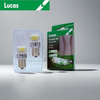 Lucas LED stražnja svjetla automobila, žarulja za kočnice, S25, širinski indikator, T20, 12V/24V, velika plug-in žarulja P21