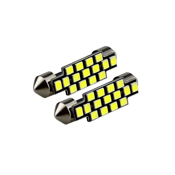 41 mm dvostruka svjetla za registarsku pločicu, svjetlo za širinu i svjetlo za čitanje, 12V–24V, T10X41-15SMD