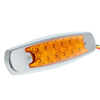 Kamionska LED bočna svjetiljka SRK-112 s kromiranim okvirom, 12-24V, IP67, PC+ABS