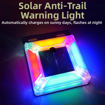 Saulės įkrovimo strobo šviesa sunkvežimiams su LED, 5–10W, belaidis, korpusas iš PC plastiko + plieno rėmas, tinkama automobiliams, sunkvežimiams, elektros transporto priemonėms