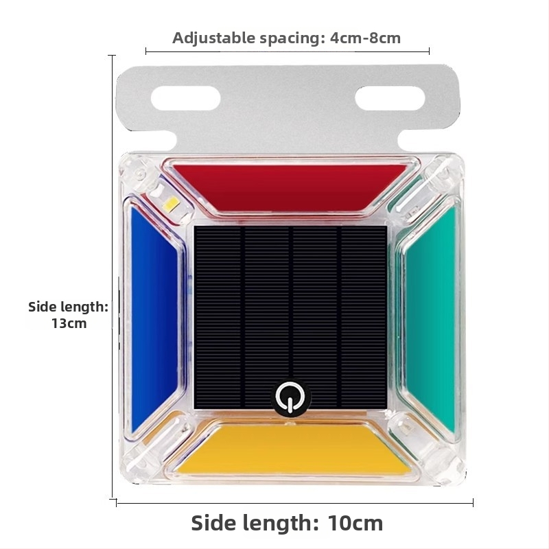 Saulės įkrovimo strobo šviesa sunkvežimiams su LED, 5–10W, belaidis, korpusas iš PC plastiko + plieno rėmas, tinkama automobiliams, sunkvežimiams, elektros transporto priemonėms