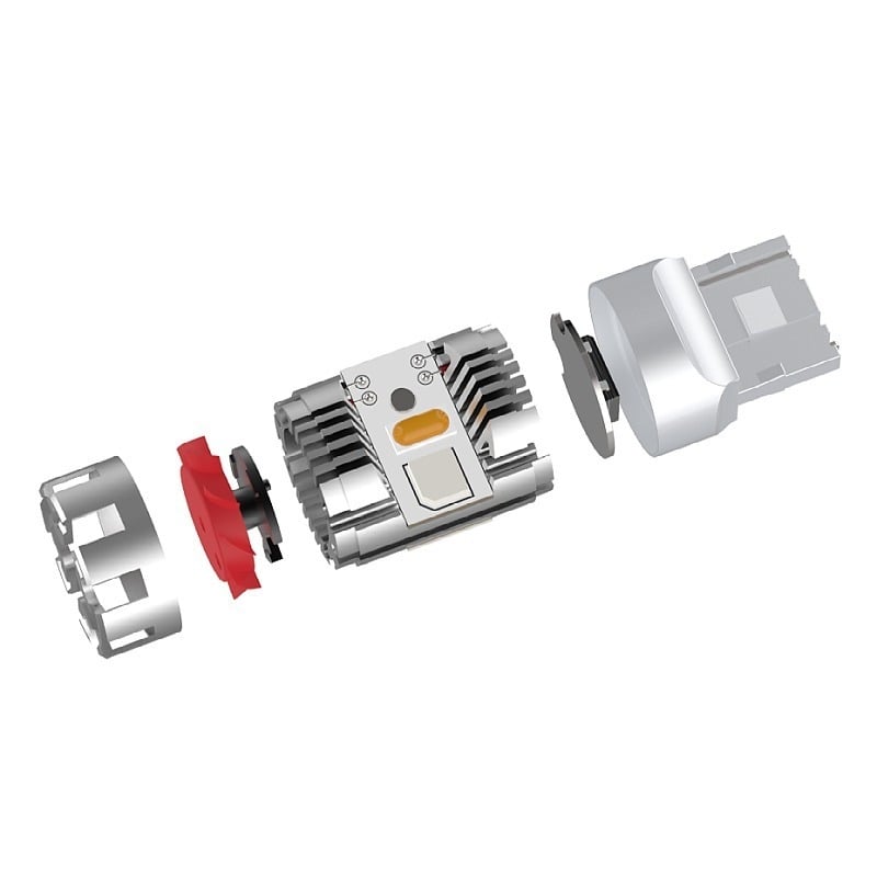 LED automobilske svjetiljke s CANBUS, Anti-Flicker signalizacija, dekodiranje farova, vodootporne, Ultra‑tanka modifikacija; model Y2, 36W, 12-14V, LED 3570, 1800K