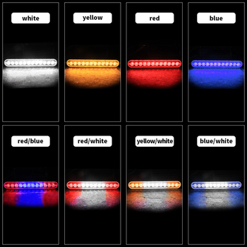 DXZ bočna tračna svjetiljka za kamion, ultra-tanka, 12-LED strob svjetlo, 12–24V, 36W aluminijsko kućište, model I-BS-C-12LED