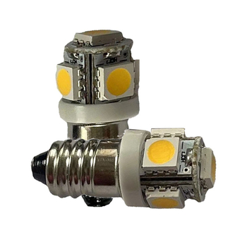 LED Műszerlámpa, Modell E10-5SMD, DC3V-24V, Teljesítmény 1.0W, Fényáram 120-130 lm, Színhőmérséklet 2800-6500K