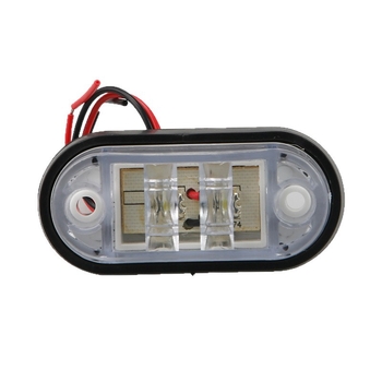 LED kružno svjetlo indikatora za kamione, visokou jačinom bočni signal i dnevno svjetlo, ugrađeni nosač na stražnjem poklopcu, 12V/24V