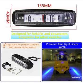 Keltuvo zonos ribos šviesa su tiesioginės linijos įspėjimu ir atbulinės eigos signalu (LED, 20-30W, universalus 12-80V)