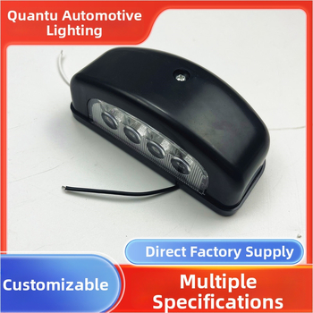 4LED nagy ovális rendszám lámpa teherautókhoz és autókhoz (LED; 24V; Univerzális járműre; 5000 óra; QT-1-005-01)