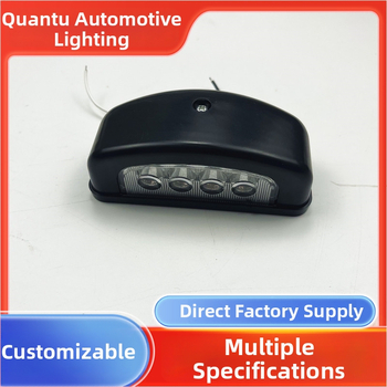 4LED nagy ovális rendszám lámpa teherautókhoz és autókhoz (LED; 24V; Univerzális járműre; 5000 óra; QT-1-005-01)